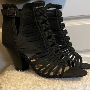 Black ankle booties